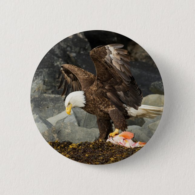 Chapa Redonda De 5 Cm The Ultimate Bald Eagle (Anverso)