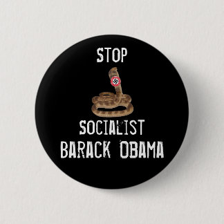 Chapa Redonda De 5 Cm theleftistcobras, parada, socialista, Barack Obama