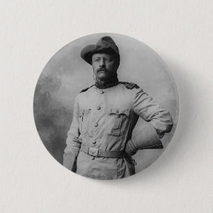 Chapa Redonda De 5 Cm Theodore Roosevelt