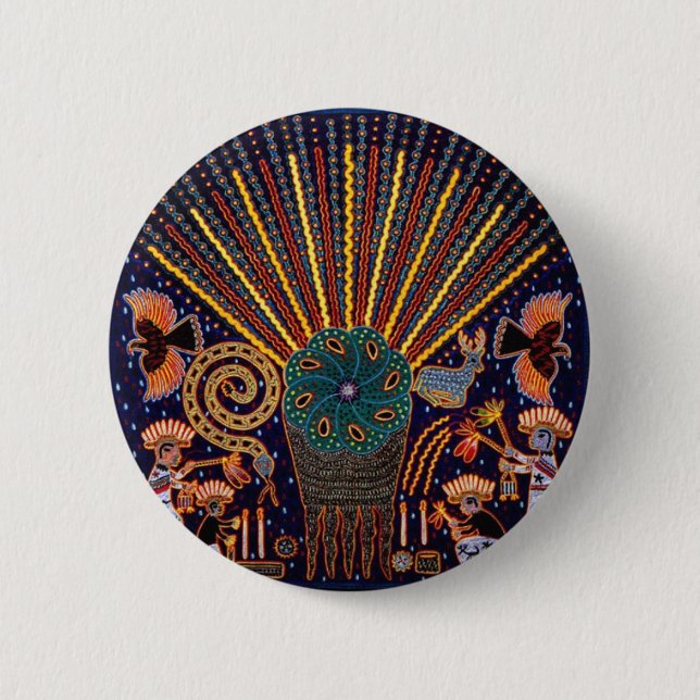 Chapa Redonda De 5 Cm thePeyoteExperience (Anverso)
