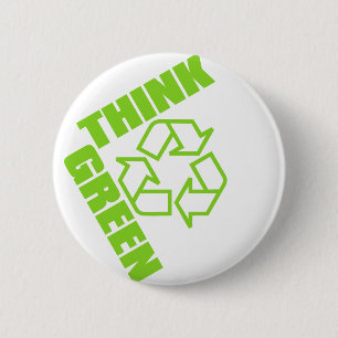 Chapa Redonda De 5 Cm Think_Green