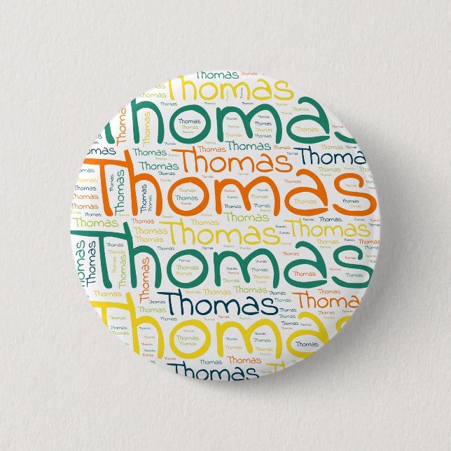 Chapa Redonda De 5 Cm Thomas (Anverso)