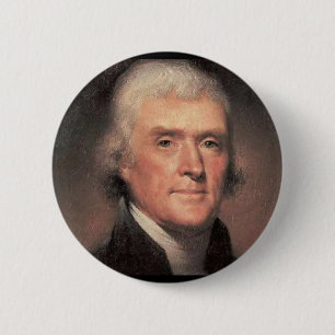 Chapa Redonda De 5 Cm Thomas Jefferson
