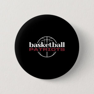 Chapa Redonda De 5 Cm Thomas Jefferson Patriots Basketball