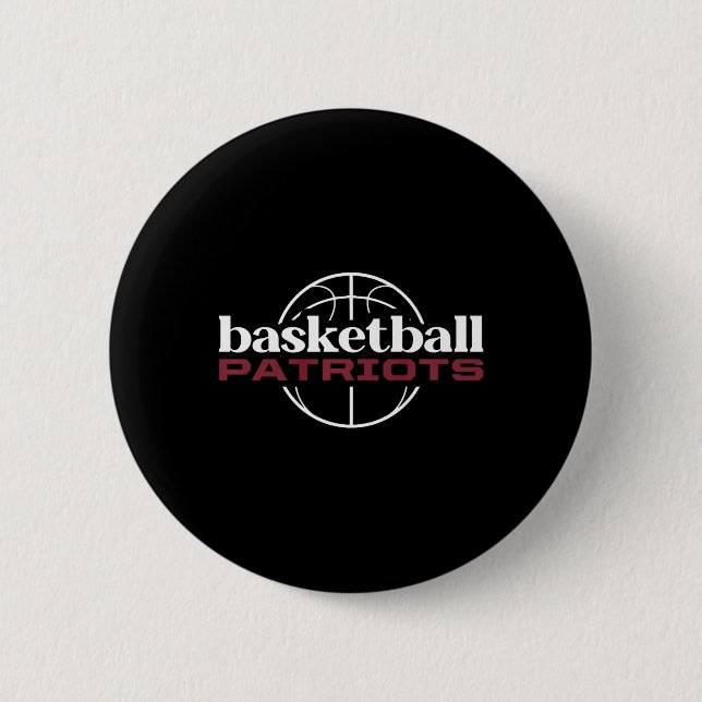 Chapa Redonda De 5 Cm Thomas Jefferson Patriots Basketball (Anverso)