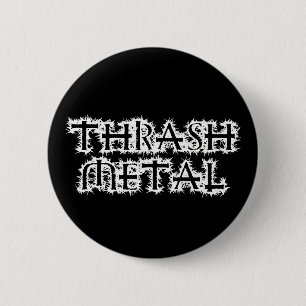 Chapa Redonda De 5 Cm Thrash Metalizado