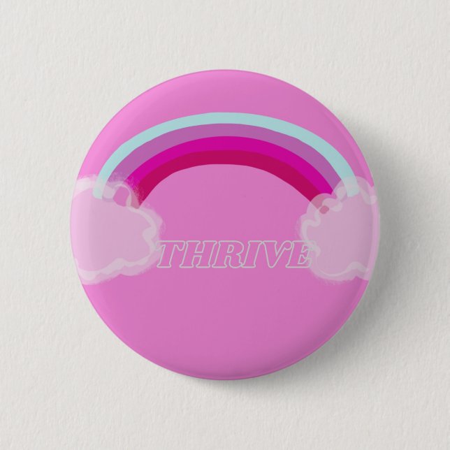Chapa Redonda De 5 Cm Thrive Button (Anverso)