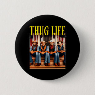 Chapa Redonda De 5 Cm Thug Life Trump Vance Kennedy Elon