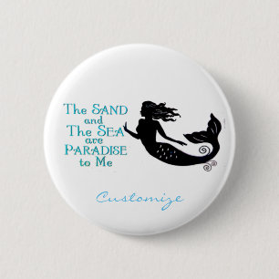 Chapa Redonda De 5 Cm Thunder_Cove de sirena de arena y playa