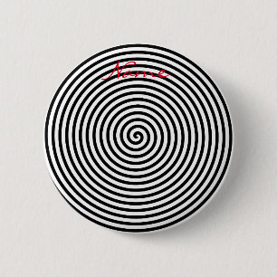 Chapa Redonda De 5 Cm Thunder_Cove espiral de hipnosis redonda