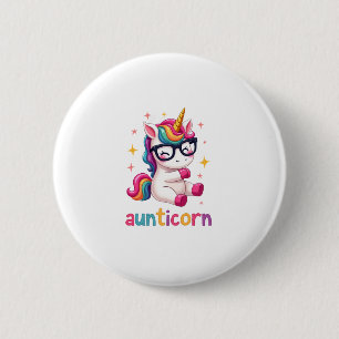 Chapa Redonda De 5 Cm Tía unicornio tía haciendo dabbing tía unicornio t