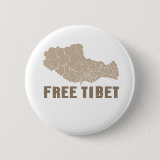 CHAPA REDONDA DE 5 CM TÍBET LIBRE/LIBERTAD TIBETANA