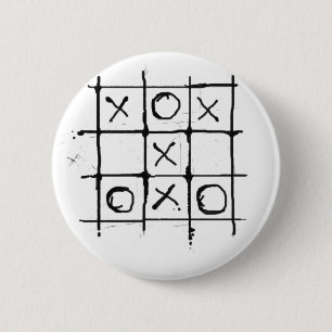 Chapa Redonda De 5 Cm Tic tac toe