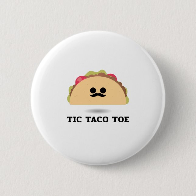 Chapa Redonda De 5 Cm Tic Taco Toe (Anverso)