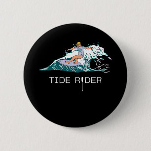 Chapa Redonda De 5 Cm Tide Rider