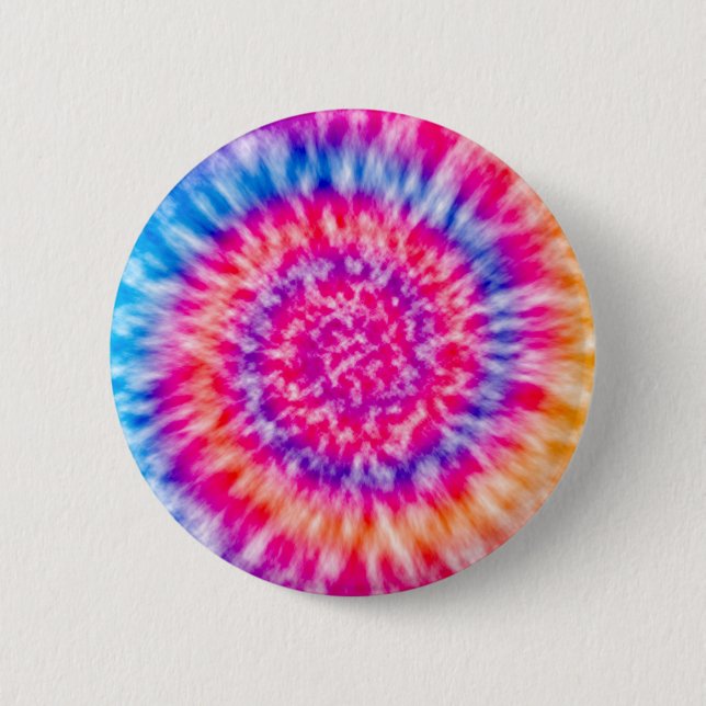 Chapa Redonda De 5 Cm Tie Dye (Anverso)