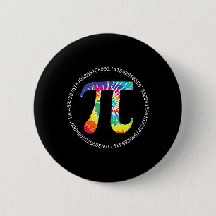 Chapa Redonda De 5 Cm Tie Dye Pi Day T Shirt Physics Math Teacher Engine