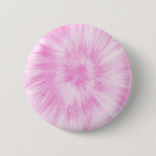 Chapa Redonda De 5 Cm Tiedye Pink Spiral Hippie Tye Dye