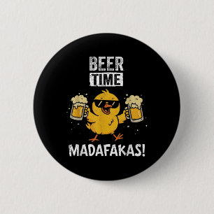 Chapa Redonda De 5 Cm Tiempo De Cerveza Madafakas Gracioso Meme Duck Con