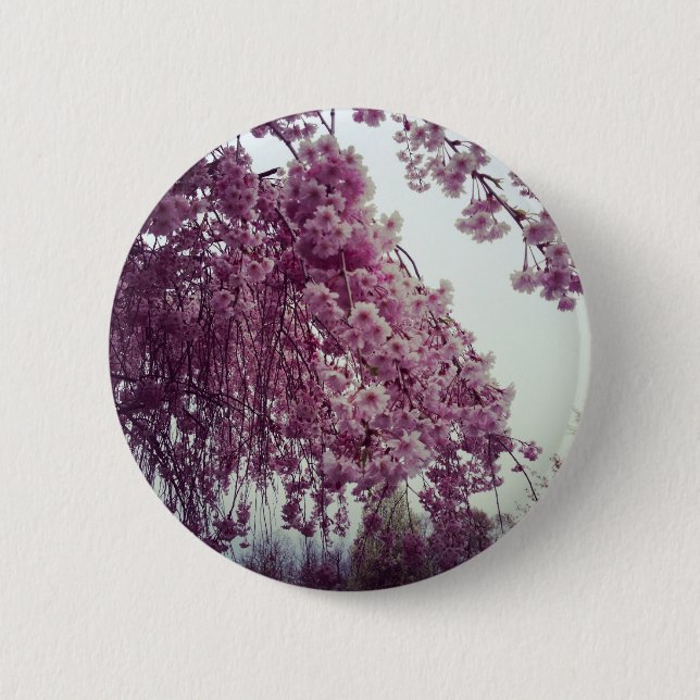 Chapa Redonda De 5 Cm Tiempo de primavera (Anverso)