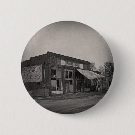 Chapa Redonda De 5 Cm Tienda de alimentación abandonada