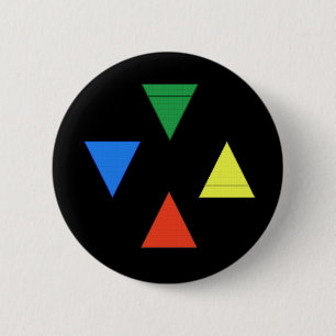 Chapa Redonda De 5 Cm Tierra del agua del fuego del aire