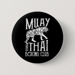 Chapa Redonda De 5 Cm Tigre de Muay Thai Entrenamiento de Mma Pelea Call