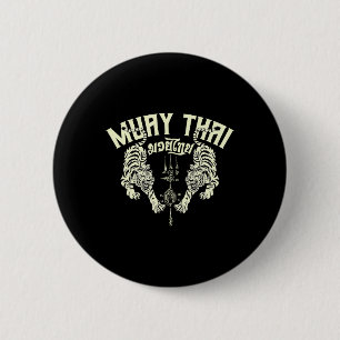 Chapa Redonda De 5 Cm Tigres de Muay Thai Artes Marciales Mixtas Kickbox