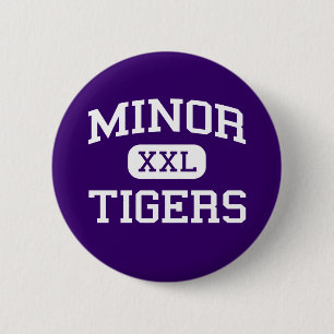 Chapa Redonda De 5 Cm - Tigres - High School secundaria de menor