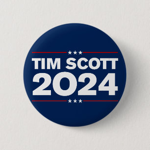 Chapa Redonda De 5 Cm Tim Scott 2024