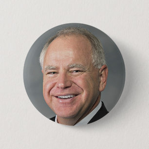 Chapa Redonda De 5 Cm Tim Walz VP