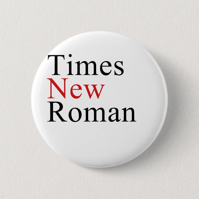 Chapa Redonda De 5 Cm Times New Roman (Anverso)