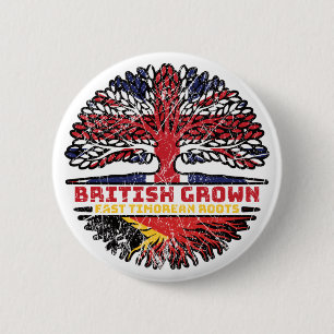 Chapa Redonda De 5 Cm Timor Oriental Timor Oriental: raíces británicas d