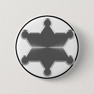 Chapa Redonda De 5 Cm Tin Star Sheriff
