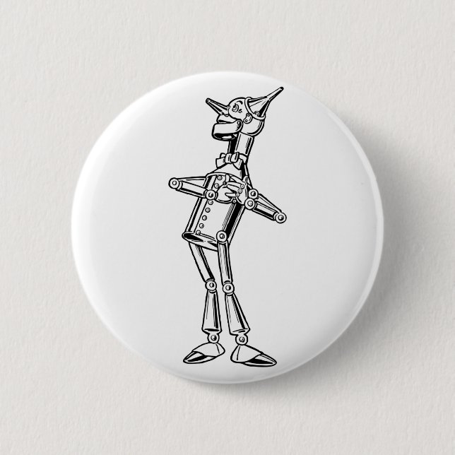 Chapa Redonda De 5 Cm Tinman en amor (Anverso)