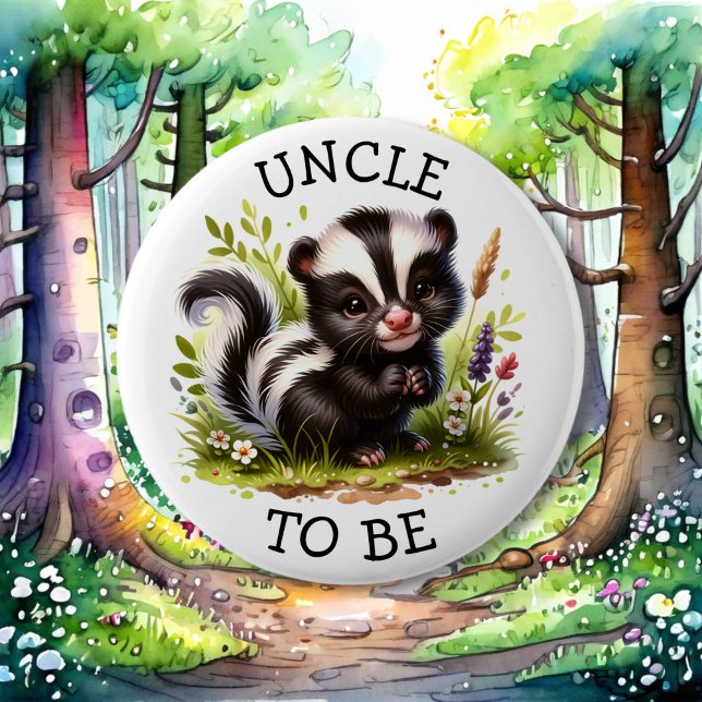 Chapa Redonda De 5 Cm Tío, | Baby Shower con temas de Woodland (Subido por el creador)