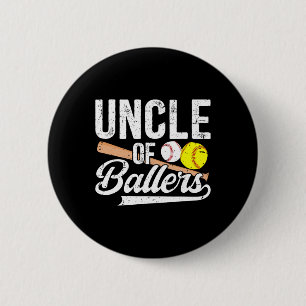 Chapa Redonda De 5 Cm Tío Ballers Béisbol