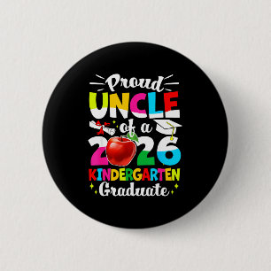 Chapa Redonda De 5 Cm Tío orgulloso de una clase de graduados de 2026