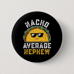 Chapa Redonda De 5 Cm Tío promedio divertido nacho Cinco De Mayo Mexican