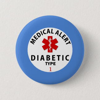 CHAPA REDONDA DE 5 CM TIPO 1 DE LA DIABETES