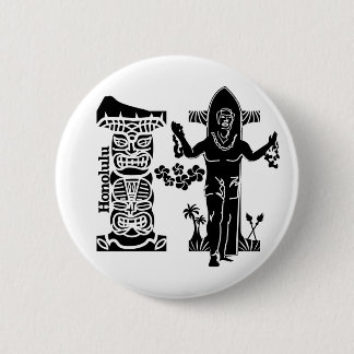 Chapa Redonda De 5 Cm Tipografía H (Honolulu: LOS E.E.U.U.)