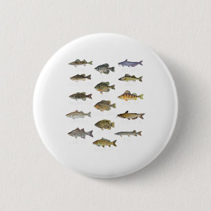 Chapa Redonda De 5 Cm Tipos de especies de peces de agua dulce Biología