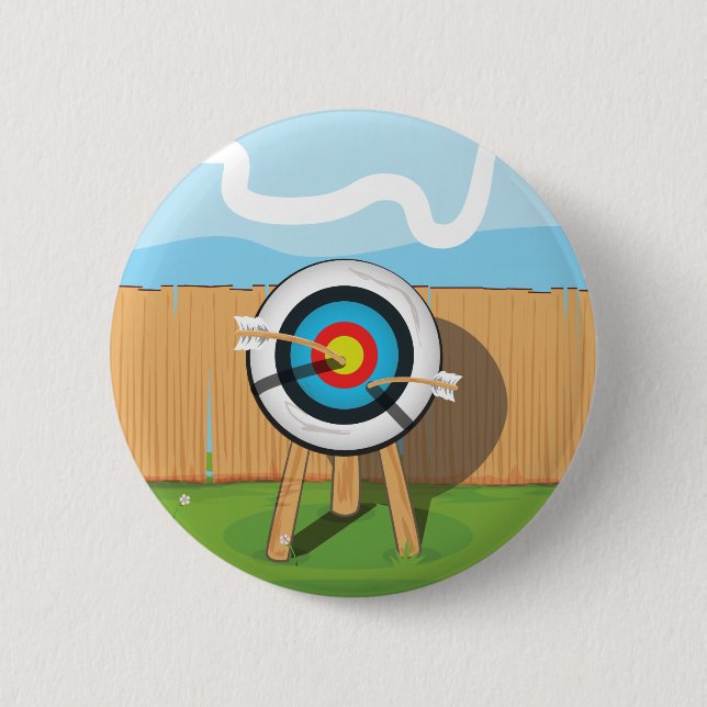 Chapa Redonda De 5 Cm Tiro con arco (Anverso)