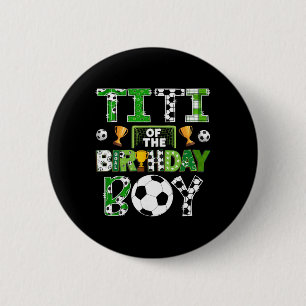 Chapa Redonda De 5 Cm Titi Del Jugador De Fútbol Del Cumpleaños Día De J