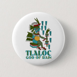 Chapa Redonda De 5 Cm Tlaloc