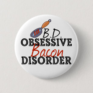 Chapa Redonda De 5 Cm Tocino divertido