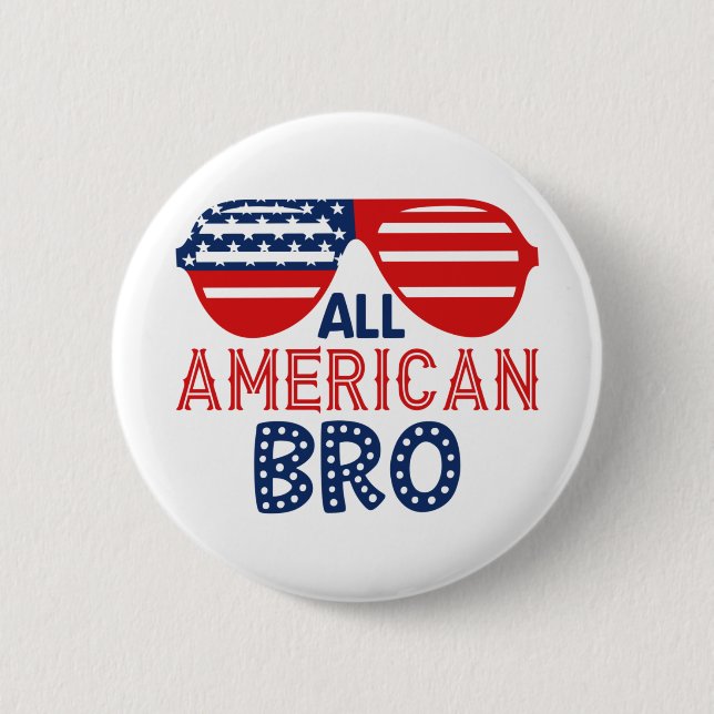 Chapa Redonda De 5 Cm Todo hermano americano (Anverso)