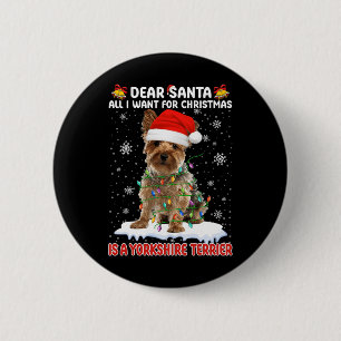 Chapa Redonda De 5 Cm Todo Lo Que Quiero De Los Navidades Es Un Terrier