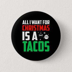 Chapa Redonda De 5 Cm Todo Lo Que Quiero De Los Navidades Es Una Comida