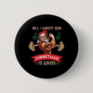Chapa Redonda De 5 Cm Todo lo que quiero para Navidad es ganancias Rutin